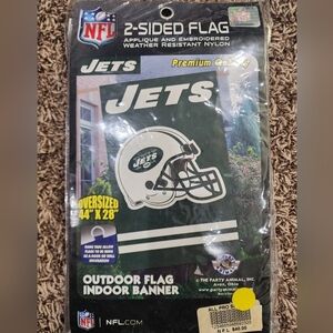 NFL. New York Jets Oversized 2 Sided Flag 44x28 NEW